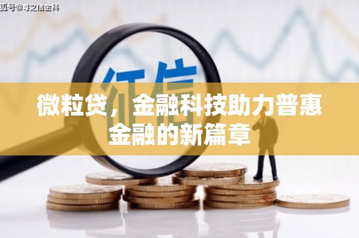 廉江微粒贷，金融科技助力普惠金融的新篇章