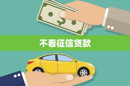 廉江不看征信贷款