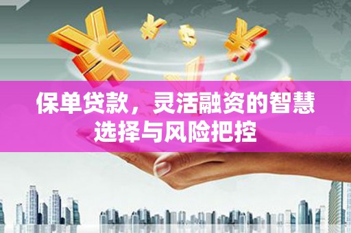 廉江保单贷款，灵活融资的智慧选择与风险把控
