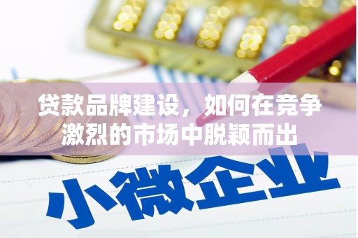 廉江贷款品牌建设，如何在竞争激烈的市场中脱颖而出