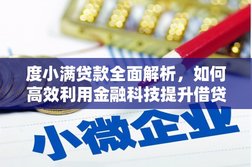 廉江度小满贷款全面解析，如何高效利用金融科技提升借贷体验