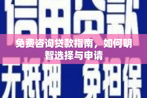 廉江免费咨询贷款指南，如何明智选择与申请