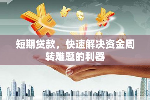 廉江短期贷款，快速解决资金周转难题的利器