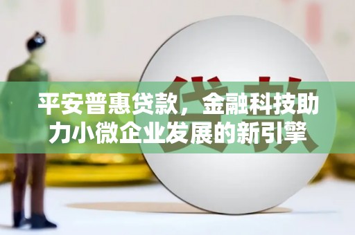 廉江平安普惠贷款，金融科技助力小微企业发展的新引擎