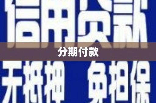 廉江分期付款