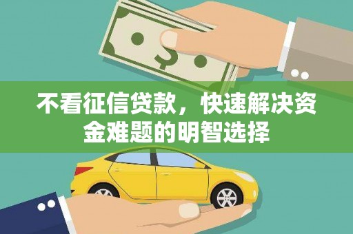 廉江不看征信贷款，快速解决资金难题的明智选择