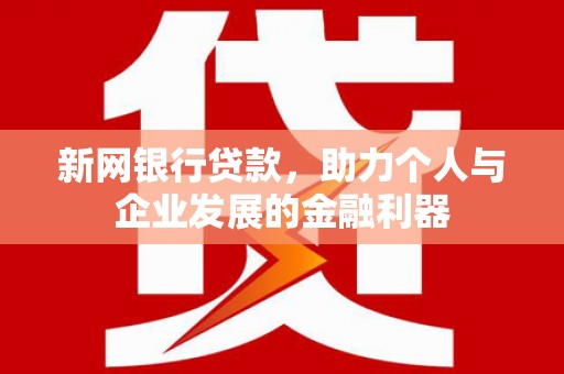 廉江新网银行贷款，助力个人与企业发展的金融利器