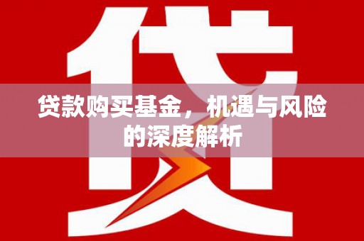 廉江贷款购买基金，机遇与风险的深度解析
