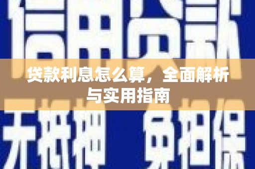 廉江贷款利息怎么算，全面解析与实用指南