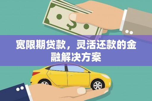 廉江宽限期贷款，灵活还款的金融解决方案