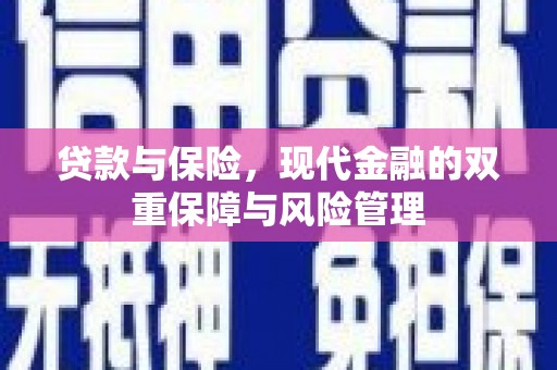 廉江贷款与保险，现代金融的双重保障与风险管理