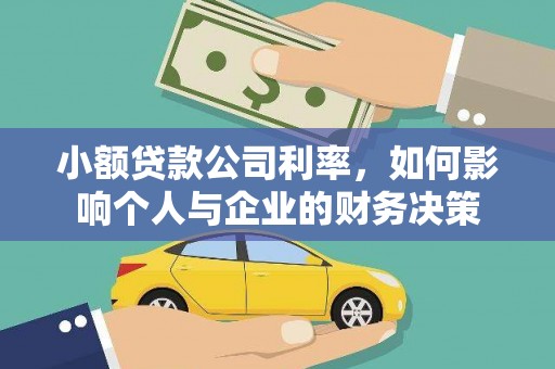 廉江小额贷款公司利率，如何影响个人与企业的财务决策