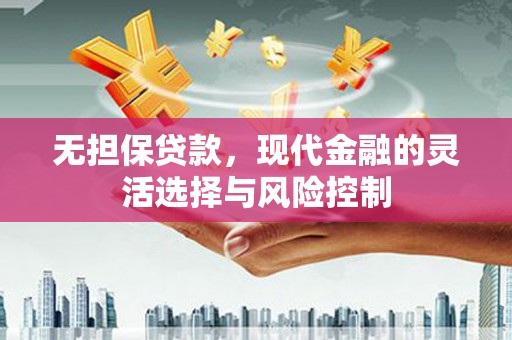 廉江无担保贷款，现代金融的灵活选择与风险控制