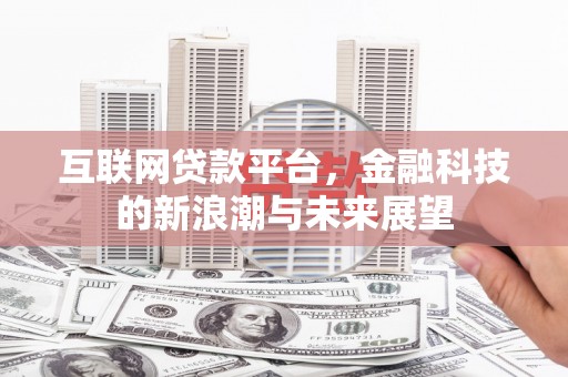 廉江互联网贷款平台，金融科技的新浪潮与未来展望