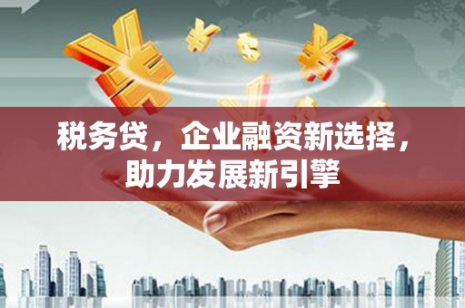 廉江税务贷，企业融资新选择，助力发展新引擎