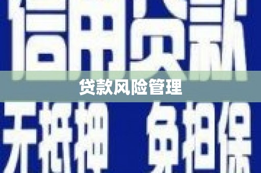 廉江贷款风险管理
