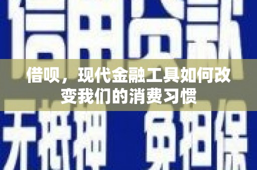 廉江借呗，现代金融工具如何改变我们的消费习惯