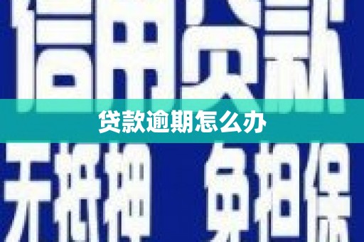 廉江贷款逾期怎么办