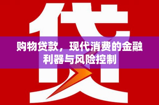 廉江购物贷款，现代消费的金融利器与风险控制