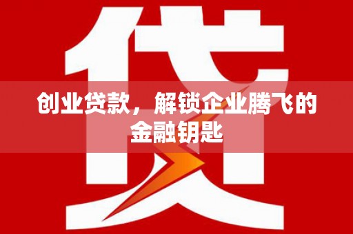 廉江创业贷款，解锁企业腾飞的金融钥匙