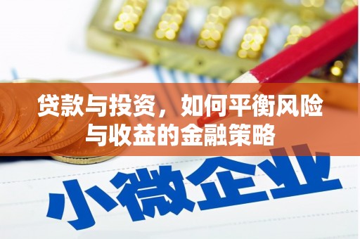 廉江贷款与投资，如何平衡风险与收益的金融策略