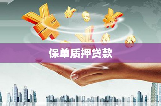 廉江保单质押贷款
