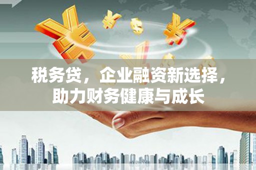 廉江税务贷，企业融资新选择，助力财务健康与成长